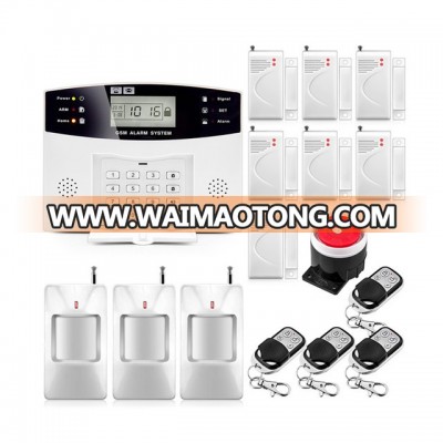 DP500 Home Security Alarm systems   LCD Display Wired Siren Kit SIM SMS GSM Alarm